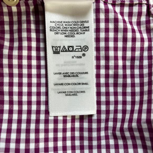Ralph Lauren Performance Shirt Mens 2XLT Purple Checkered Button Down Preppy - Picture 8 of 10